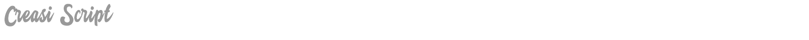 Creasi font preview